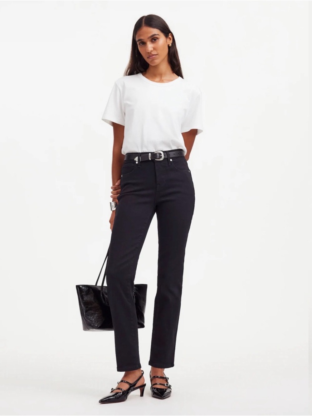 Madewell Stovepipe Black Wash Jeans